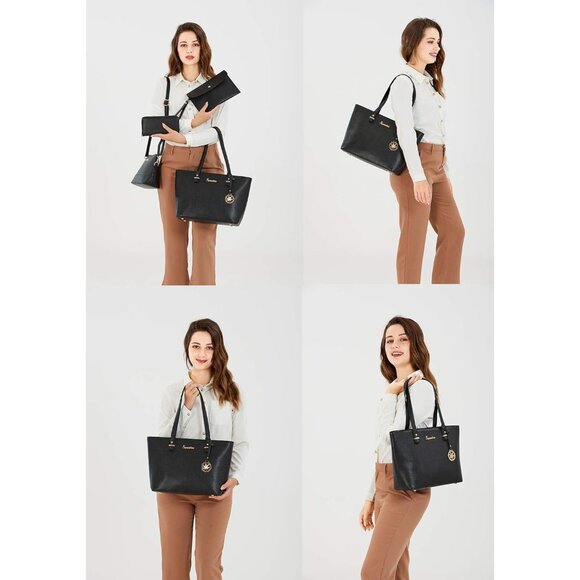 All-in-One Handbag Set for Women - Durable Faux Leather Design, 5 Bags Included - Picture 7 of 8